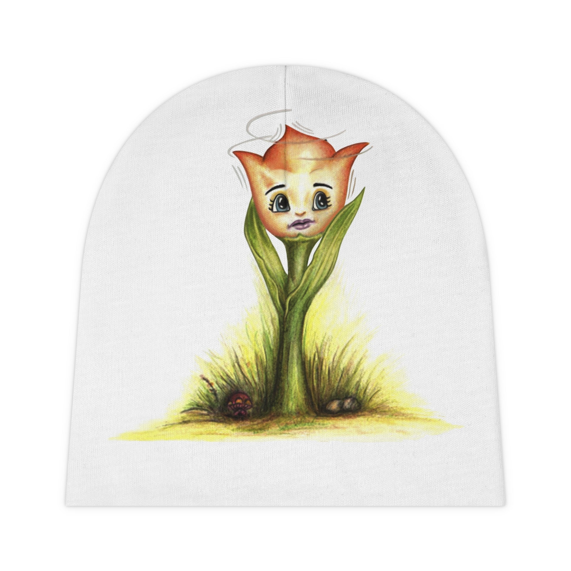 A Little Tulip Baby Beanie – Soft, Warm, and Cozy Infant Hat for Newborns (Up to 6 Months) in High-Quality Polyester