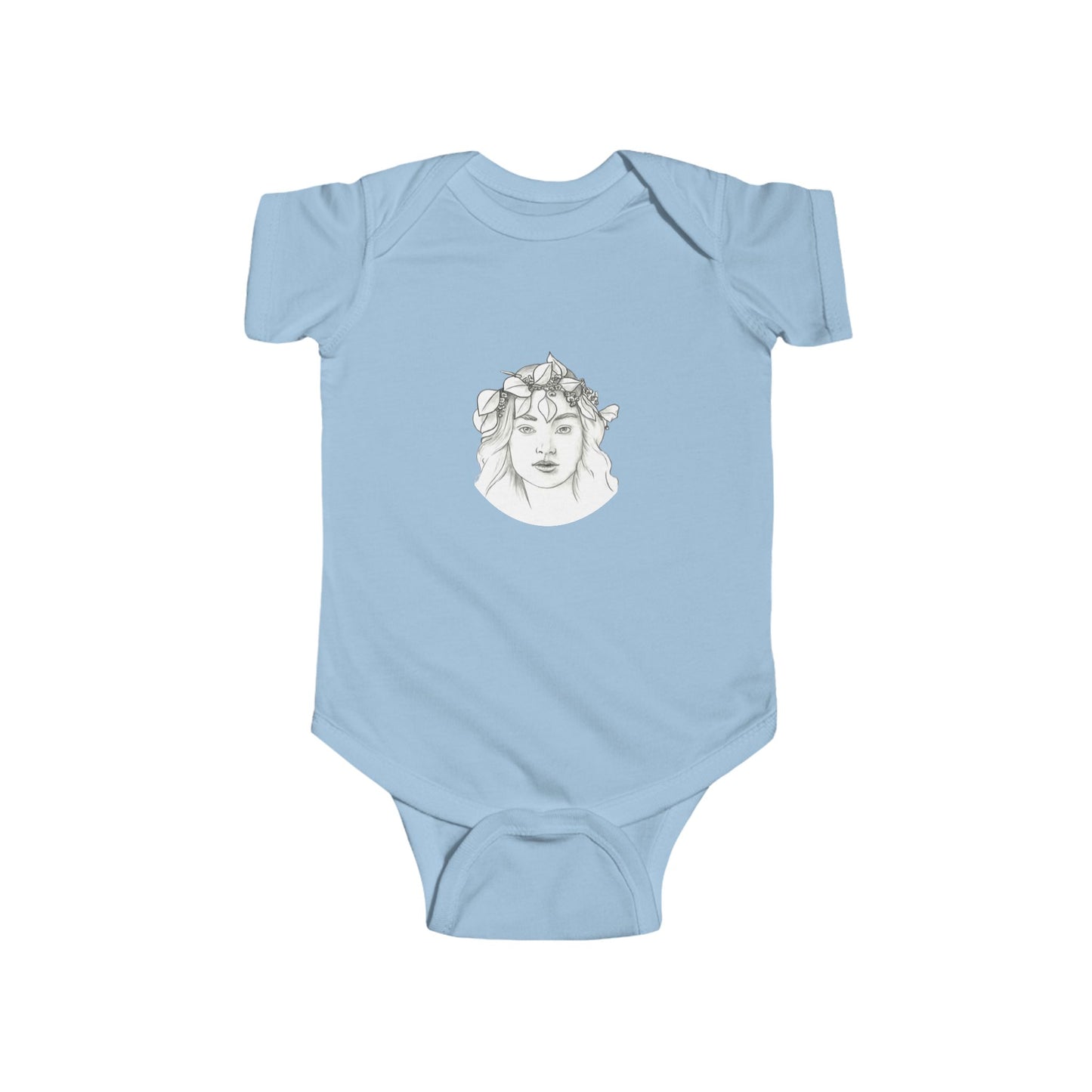 A Muse Baby Onesie with Tear-Away Label for Maximum Comfort