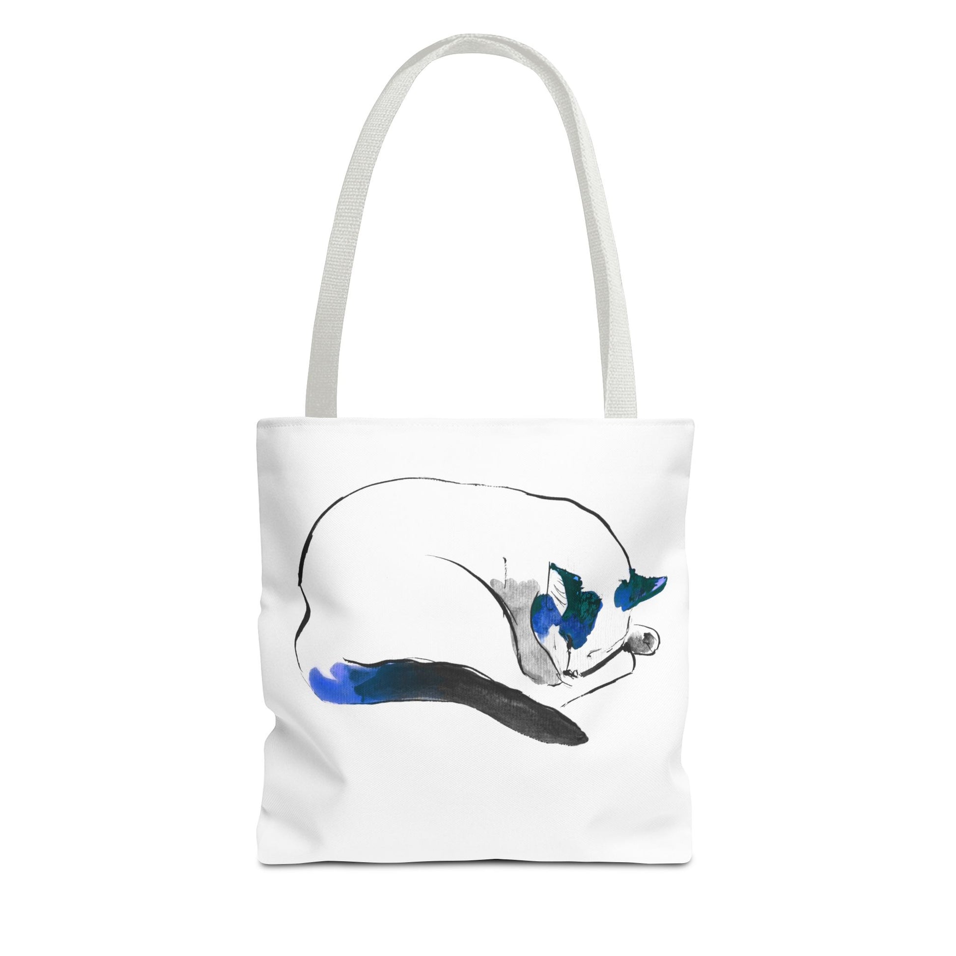 Custom Printed Napping Kitty Tote Bag – Stylish and Functional Cat Lover Accessory