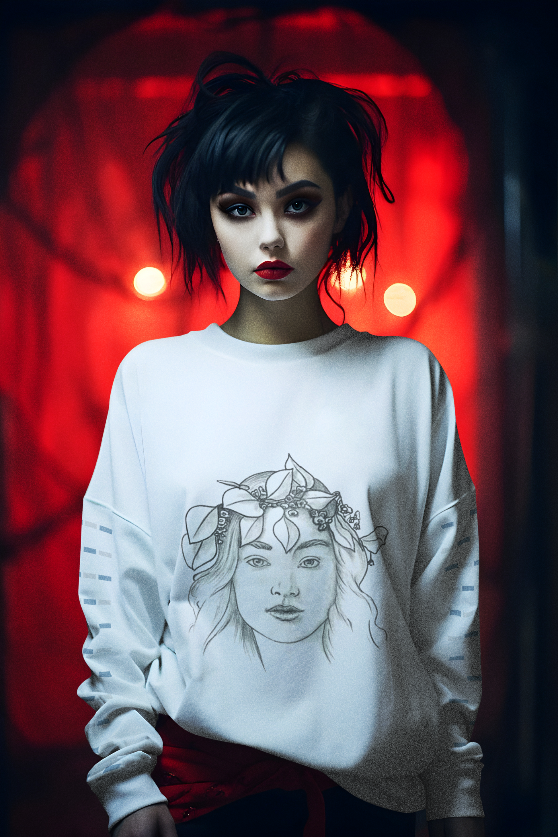 The Muse Unisex Heavy Blend™ Crewneck Sweatshirt front view